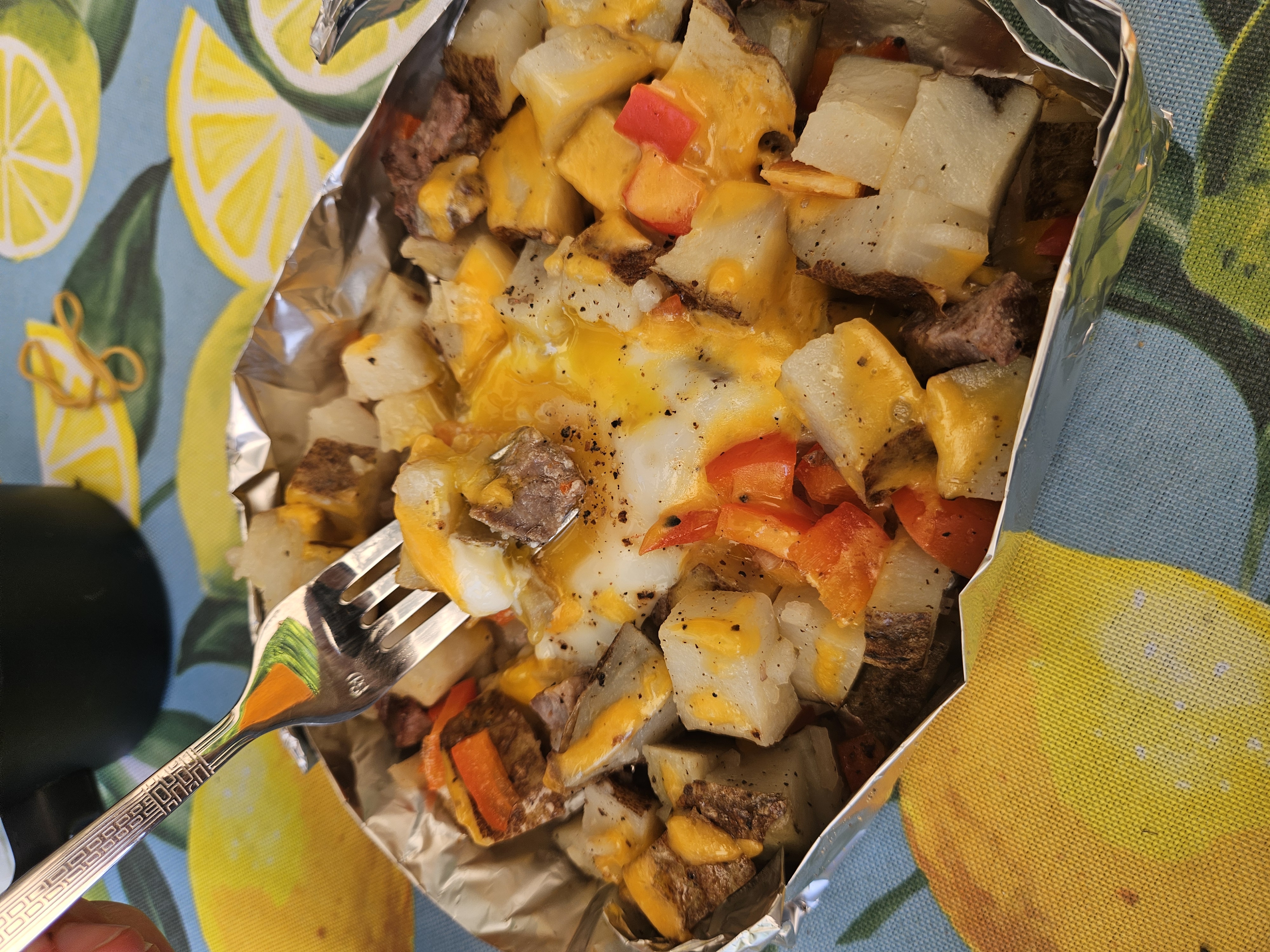lumberjack omlette after cooking