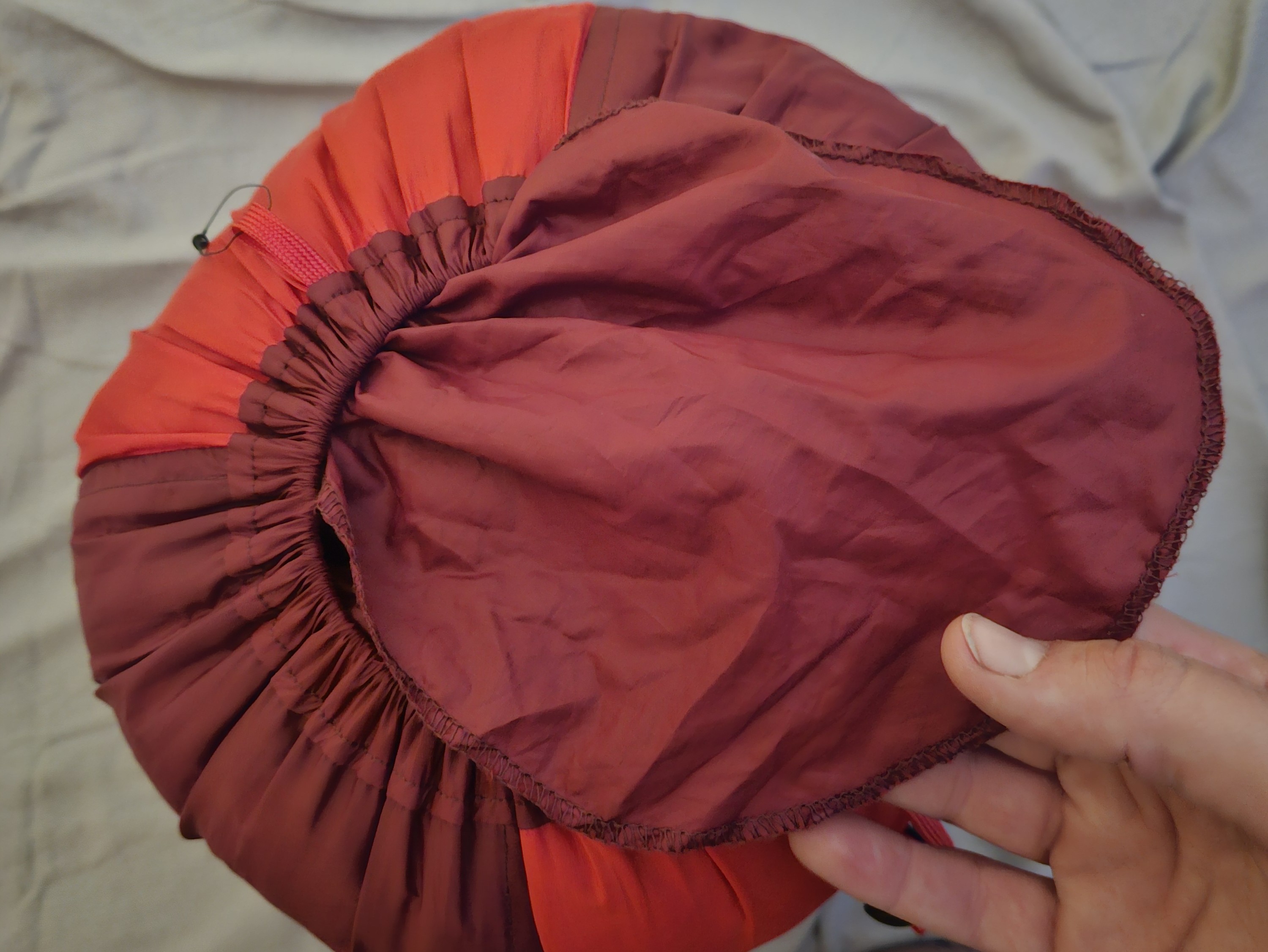 Flap that protects top of bag
