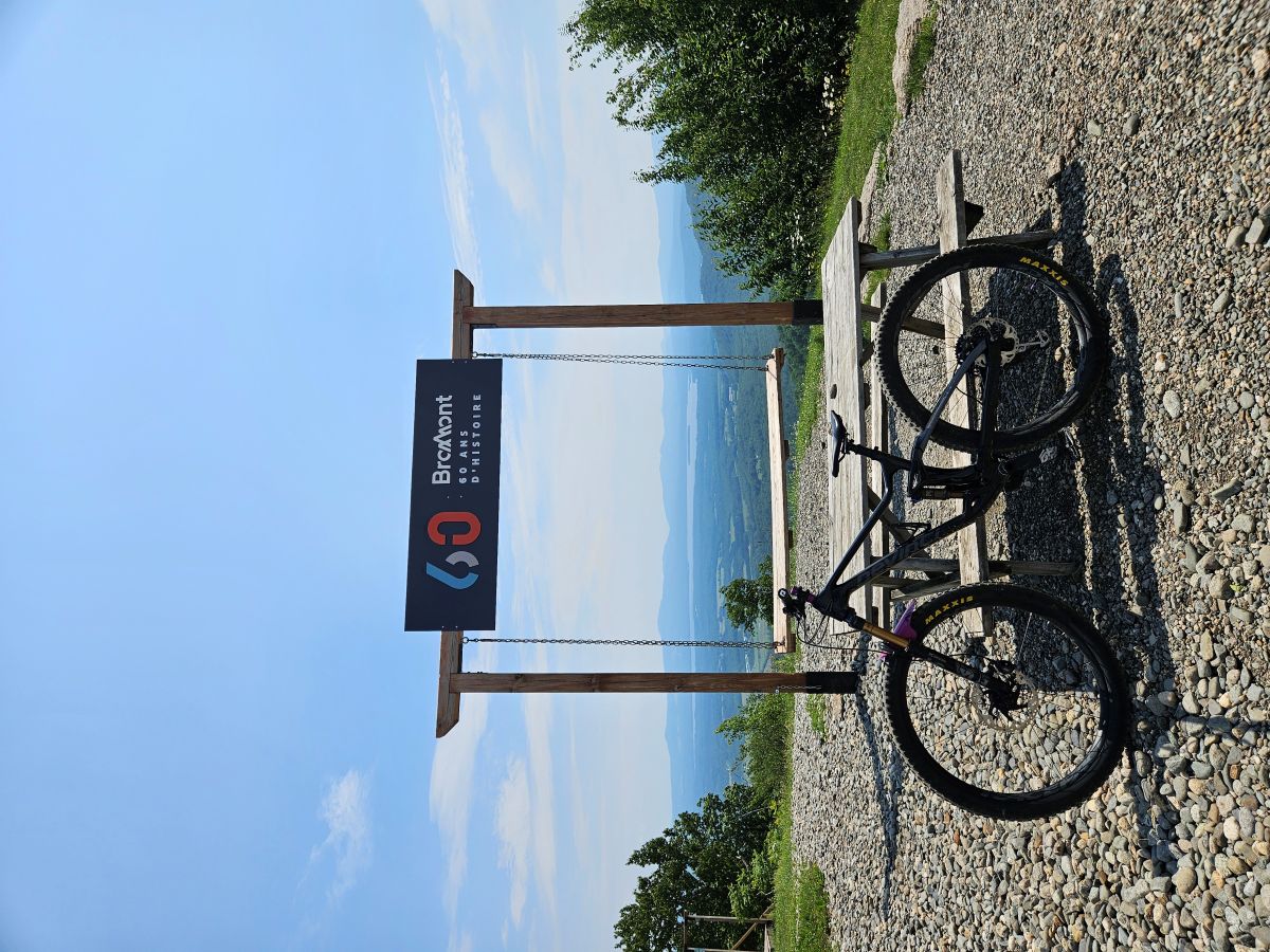 Bromont swing and author's bike